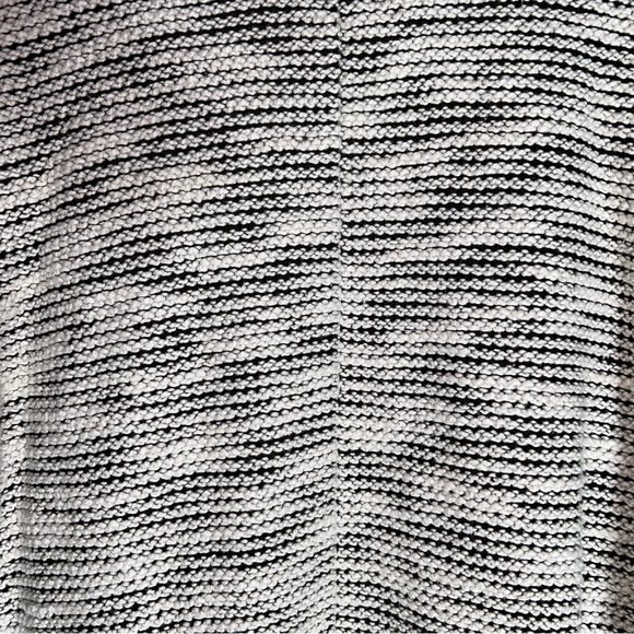 Loft Knit Black & White Tie Cardigan - Size L - Picture 7 of 7